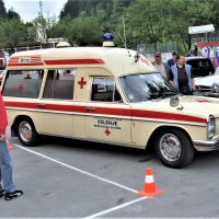 Pomagal je pri organizaciji prvega srečanja lastnikov vozil Mercedes-Benz leta 2006.jpg