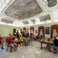 Novinarska konferenca pred sprejemom Tima Gajserja