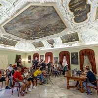Novinarska konferenca pred sprejemom Tima Gajserja