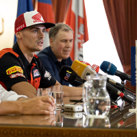 Novinarska konferenca pred sprejemom Tima Gajserja