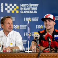 Novinarska konferenca pred sprejemom Tima Gajserja
