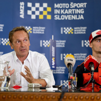 Novinarska konferenca pred sprejemom Tima Gajserja