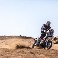 Toni Mulec v cilju 45. relija Dakar