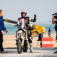 Toni Mulec v cilju 45. relija Dakar