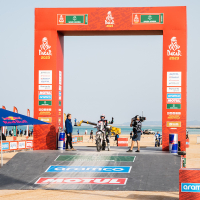 Toni Mulec v cilju 45. relija Dakar