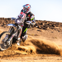 Toni Mulec v cilju 45. relija Dakar