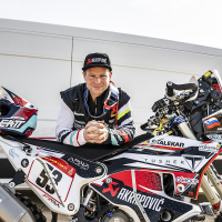 Toni Mulec v cilju 45. relija Dakar