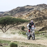Toni Mulec v cilju 45. relija Dakar