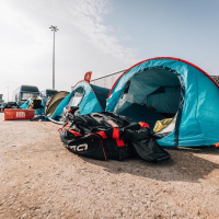 Simon Marčič v cilju 45. relija Dakar