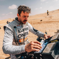 Simon Marčič v cilju 45. relija Dakar