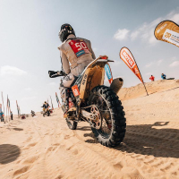 Simon Marčič v cilju 45. relija Dakar