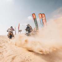 Simon Marčič v cilju 45. relija Dakar