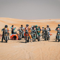 Simon Marčič v cilju 45. relija Dakar