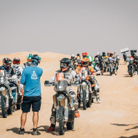 Simon Marčič v cilju 45. relija Dakar