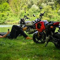 Honda motocikla za avtodom - na motorju 2023