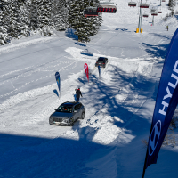Zasnežena vozniška delavnica za člane AMZS - Veriga Lesce, Hyundai in AMZS delavnica 2024