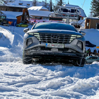 Zasnežena vozniška delavnica za člane AMZS - Veriga Lesce, Hyundai in AMZS delavnica 2024