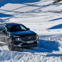 Zasnežena vozniška delavnica za člane AMZS - Veriga Lesce, Hyundai in AMZS delavnica 2024
