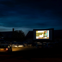Drive-in kino pred AMZS Ptuj