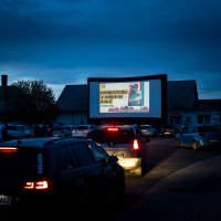Drive-in kino pred AMZS Ptuj