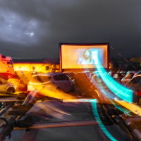 Drive-in kino in druženje ob otvoritvi nove steze za tehnične preglede v AMZS Kranj - 1.del