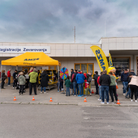 Drive-in kino in druženje ob otvoritvi nove steze za tehnične preglede v AMZS Kranj - 2.del