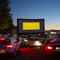 AMZS drive-in kino prvič v Lenartu