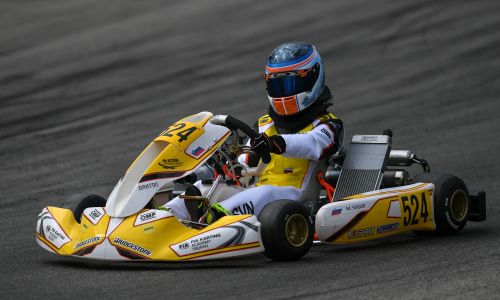 Kartista Martin Mihič  in Mai Sadar na evropskem prvenstvu razredov KZ/KZ2 in FIA Academy Trophy