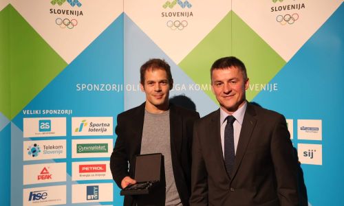 Jan Poropat prejemnik zlatega znaka OKS