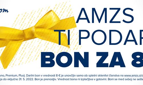AMZS ti podarja bon za 8 €