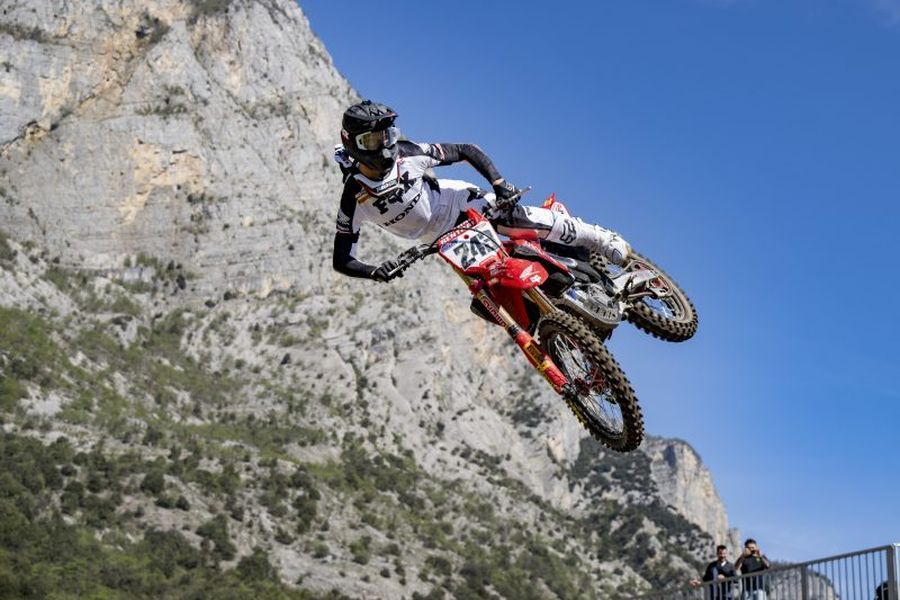 Tim Gajser je "letel" po progi Ciclamino na VN Trentina.