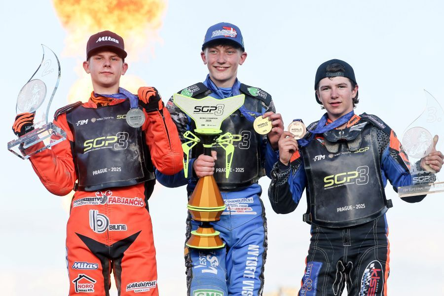 Sven Cerjak si je privozil naslov svetovnega podprvaka serije SGP3. Prvi Villads Pedersen in tretji Beau Bailey.