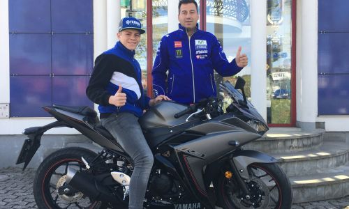 Bor Klemenc v sezoni 2017 z Yamaho R3