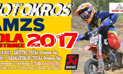 Motokros šola - sprememba termina na 23. 9.